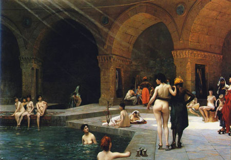 La Grande Piscine de Brousse -1885 - Jean-L&eacute;on G&eacute;r&ocirc;me 